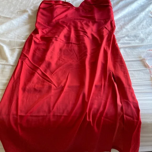 NWOT Anthropologie Mare Mare slim red midi dress - Picture 7 of 10